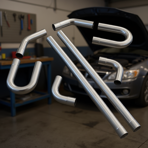 Kit de tubo de escape universal de 8 piezas, de acero pulido espejo de 1.5 mm, de ajuste deslizante, para instalación DIY - Product Image 2