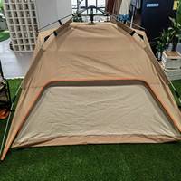 Tente Gonflable Automatique à Montage Rapide, Imperméable, Luxe, pour Glamping en Extérieur, Colonne d'Air, Une Chambre, Quatre Saisons, 2-4 Personnes