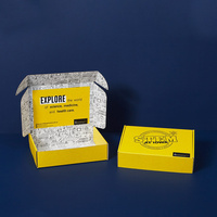 Caja de envío de correo de embalaje de papel de regalo de cartón corrugado rosa con logotipo impreso personalizado para pequeñas empresas