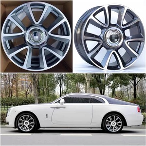 Cerchi in Lega Forgiati a Cinque Razze su Misura 20-22 Pollici per Rolls Royce Phantom/<span class=keywords><strong>Ghost</strong></span>/Cullinan - Colore Personalizzato Grigio Canna di Fucile - Product Image 5