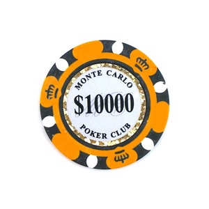 Poker Hot Selling Style Convenient Harmless Nontoxic Custom Printed Logo Numbers Ceramic Poker Chips
