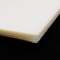 Foska 100 pochettes/boîte anti-taches et matériau PET et EVA imperméable Film plastique de stratification thermique à chaud pour documents commerciaux