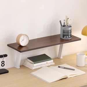 Desktop Tiered Shelf <b>Wall</b> Mounted Rectangle Panel Organizer For <b>Desk</b> Neatening Storage Office Use - Product Image 3