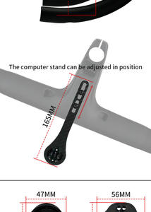 Manillar de Bicicleta AIRWOLF Ligero de Fibra de Carbono Completa, Integrado, 28.6MM, UD Mate, Tipo Drop Bar, <span class=keywords><strong>Accesorios</strong></span> para Bicicleta de Carretera y <span class=keywords><strong>Gravel</strong></span> - Product Image 2