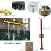 Poutre en bois jaune Doka H20 pour coffrage de construction JHJD pour coulage de béton