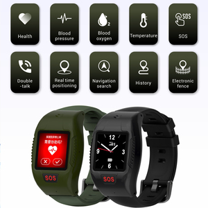 ساعة ذكية L12 لعمال الجيل الرابع مزودة بميزة كشف السقوط وتنبيه بالتحديد المباشر SOS <span class=keywords><strong>GPS</strong></span> تدعم خاصية WiFi وتقنية البلوتوث لتحديد الموقع في حالات الطوارئ وساعد على سلامة كبار السن ساعة ذكية - Product Image 2
