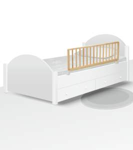 Barandilla de seguridad de madera para cama, protector de cama para bebés, barrera de seguridad para niños, barandilla para cama infantil - Product Image 4