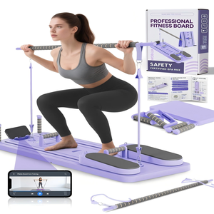 Machine de <span class=keywords><strong>Pilates</strong></span> portable multifonctionnelle, pliable, en matériau PP, équipement de fitness et d'exercice pour studio de <span class=keywords><strong>Pilates</strong></span> - Product Image 2