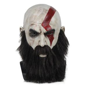 Máscara de Látex de Superhéroe Ares Kui Ye para Halloween, Disfraz de Terror, Accesorios para Disfraces DIY, 4 <span class=keywords><strong>Kratos</strong></span> - Product Image 5