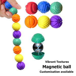 Sáng tạo mới Silicone giảm căng thẳng Đồ chơi lo lắng bóng ngón tay Fidget <span class=keywords><strong>Spinner</strong></span> cho tâm trí thư giãn đầy màu sắc bền giác quan bóp - Product Image 1