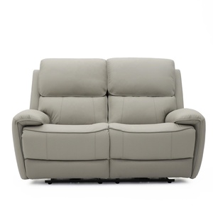 סט ספות ריקליינר חשמליות מעור מודרני של Geeksofa, 3+2+1, עם שולחן מתקפל לסלון - Product Image 4