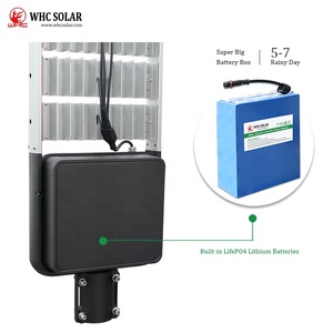 Lampione Solare Integrato WHC Lumiere De Rue Solaire Cina 40W 50W 80W 150W 500W 1000W con Pannello Solare - Product Image 3