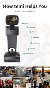 Trợ lý trí tuệ nhân tạo Pelayan, nhân viên bán hàng lập trình được, phục vụ tại nhà, người máy phục vụ hình người, <span class=keywords><strong>robot</strong></span> thông minh - Product Image 6