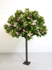 Grand arbre artificiel de <span class=keywords><strong>cerisier</strong></span> rouge géant pour intérieur, avec centre de table rouge, pot personnalisé, branches et buissons en plastique - Product Image 3