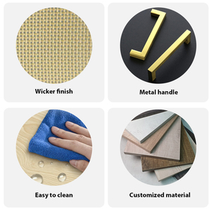 Nordic sideboard gỗ mây Locker phòng khách Tủ trà đơn giản hiện đại hiên Tủ căn hộ nhỏ lưu trữ tủ - Product Image 4