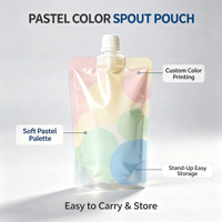 Pochette à bec verseur personnalisée pour l'emballage de sauces liquides, sac en plastique de qualité alimentaire avec bec verseur, Doypack, vente en gros directe d'usine OEM