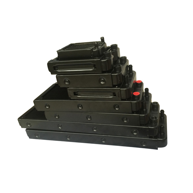All kinds of  Aluminum 80mm, 120mm,240mm ,360mm Water Cooling Cooled Row Heat Exchanger Radiator