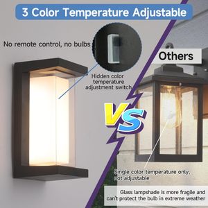 Lámpara de Pared Exterior Cuadrada, Iluminación Superior e Inferior, de Aluminio, Impermeable, LED, para Patio, Venta al Por Mayor - Product Image 5