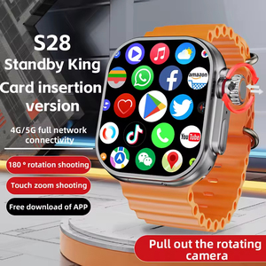 Reloj Inteligente EDS CD12 S28 con Ranura para Tarjeta SIM, Pantalla AMOLED 2G+16G, 5G Full Netcom, Cámara Giratoria, GPS, NFC, Batería de 2080mAh, IP67 - Product Image 1