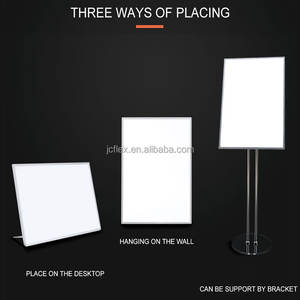 โรงงานขายส่งป้ายไฟ LED แบบดึงขึ้น รูปทรงสี่เหลี่ยมผืนผ้า อลูมิเนียม A1 A2 A3 A4 ป้ายโฆษณาบางเฉียบ ป้ายเมนู ป้ายแสดงผลงาน ได้รับการรับรองมาตรฐาน CE RoHS - Product Image 6