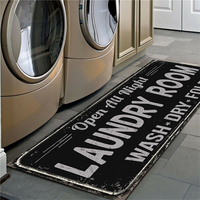 Custom Design Absorbent Kitchen Bedroom Door Mat Washable Rubber Non slip Laundry Room Runner Rug Mat