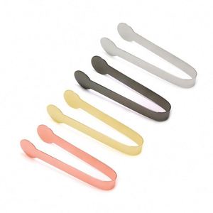 Stainless Steel 18/8 Mini Ice <b>Tong</b> Customized Logo Desserts Tea <b>Tongs</b> Small Sugar <b>Tongs</b> for <b>Serving</b> - Product Image 1