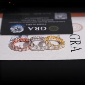 Anillos de Hombre con Incrustaciones de Moissanita de 4mm, Plata S925, con Certificado de Autenticidad, Pasa la Prueba de Diamantes, Oro Rosa - Product Image 2