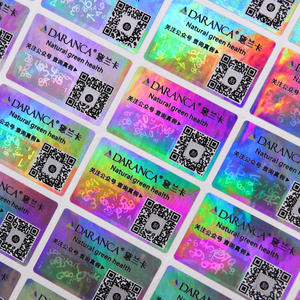 Feuilles d'autocollants holographiques transparents personnalisés, étiquettes de sécurité 3D pour les emballages de médicaments, de cosmétiques et d'aliments - Product Image 4