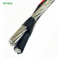 Fabricante superior de conductor de aluminio XLPE aislado Cable de caída de servicio dúplex #6 #4 #2 para el mercado de Filipinas