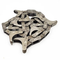 Chaîne à rouleaux agricole en acier avec fixation, pas de 38,1 mm, CA2060H CA2063H 38.4R 38.4V pour chaînes de transmission de moissonneuses-batteuses à maïs