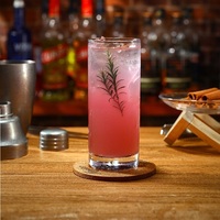 Vasos de Vidrio Highball con Logotipo Personalizado, Vasos Transparentes para Cócteles para Bares y Restaurantes