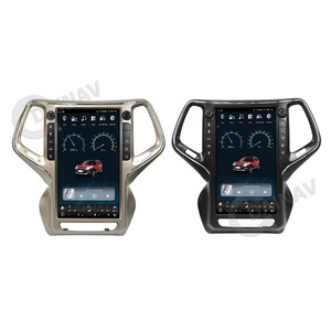 Autoradio 13,6 pouces pour Jeep Cherokee 2014-2021, Android 12, écran vertical, CarPlay, navigation GPS, lecteur multimédia LCD - Product Image 1