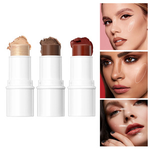 Bâton de fard à joues de crème noire mate imperméable à l'eau, crème à Pigment élevé, Logo personnalisé - Product Image 6