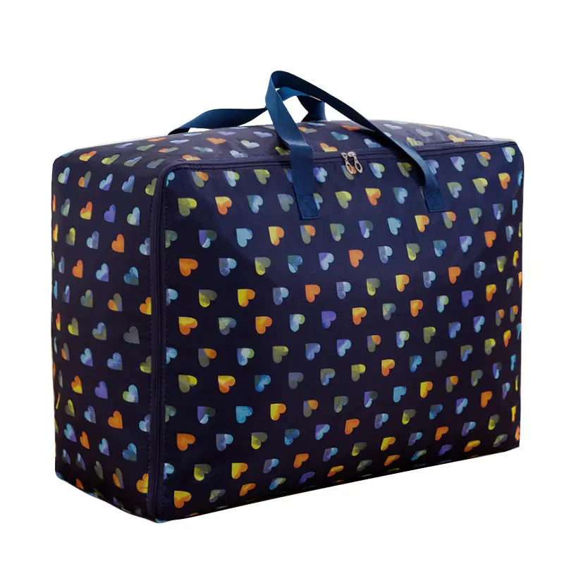 Bolsa de bagagem dobrável para mulheres, bolsa de viagem de seda com zíper à prova d'água, novo design promocional