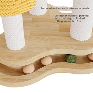 Nieuw Ontwerp Leuk Spelen <span class=keywords><strong>Cat</strong></span> Scratche Tree Interactieve Speelgoed Hout Natuurlijke Kleur <span class=keywords><strong>Cat</strong></span> <span class=keywords><strong>Scratcher</strong></span> <span class=keywords><strong>Lounge</strong></span> Board Tower - Product Image 2