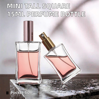 Botol Parfum Mini Tinggi Pipih 50ml Kaca Tutup Ulir Crimp Atomizer Emas Hitam Perak Botol Semprot Cologne Saku untuk Perjalanan