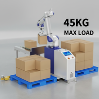 Paletizador Robótico JINWEI DS-CR45 de 45 kg y 1947 mm, 6 Ejes, ISO 10218, CE, UL, 8 piezas/min, IP67, para Líneas de Producción Industriales de Alta Resistencia