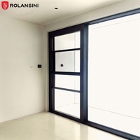 Ventana Eléctrica Vertical Inteligente Miniatura Moderna Rolansini, de Aluminio, con Apertura y Cierre Automático, Insonorizada y con Aislamiento Térmico