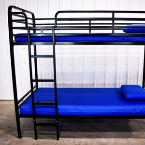 Cadre de lit en acier robuste à double couche avec barrières hautes, adapté aux terrains de <span class=keywords><strong>camping</strong></span> - Product Image 1