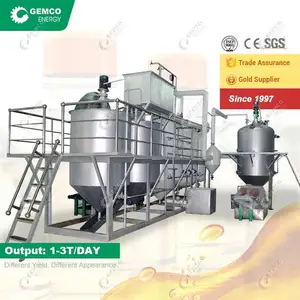 Meilleure vente 2023 Mini Machine de raffinage de petite huile de sésame de noix de coco de palme pour le raffinage et le traitement de tournesol brut, huile de moutarde
