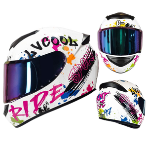 Casco de motocicleta integral más barato de fábrica aprobado por el DOT para Motocross y Scooter eléctrico HD Visor tamaño XL Motobike Castos - Product Image 5