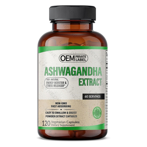 <span class=keywords><strong>Ashwagandha</strong></span> แคปซูลเสริมความแข็งแรงพิเศษ3000มก.,ยาเม็ดช่วยผ่อนคลายความเครียดอาหารเสริมสกัดจาก <span class=keywords><strong>Ashwagandha</strong></span> - Product Image 1