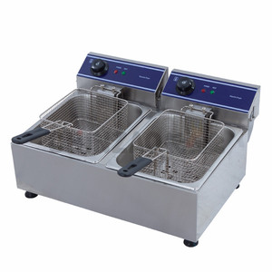 Doble tanques encimera eléctrica freidora Industrial freidora para freír - Product Image 3
