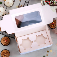 Set 2-teilige Cupcake-Box zum Dekorieren von Kuchen