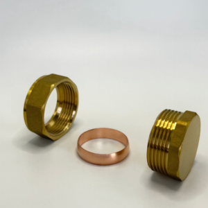 水系统用高压黄铜六角压缩28毫米35毫米42毫米管件端盖塞 - Product Image 2