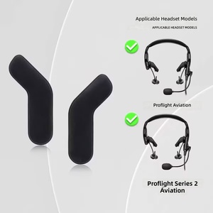 Kit de Almohadillas y Protectores Laterales de Cuero Proteico para Auriculares Bose ProFlight Serie 2, Juego de Accesorios para Diadema de Aviación - Product Image 5