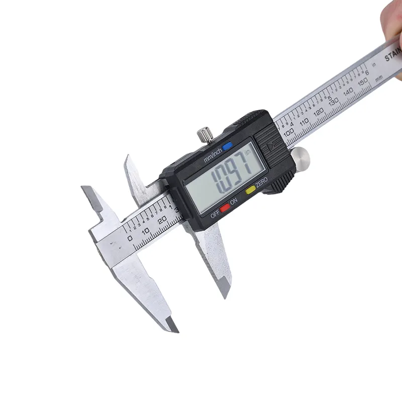 6 Inch Elektronische Nonius Remklauw 150Mm Calliper Micrometer Digitaal Liniaal Meetinstrument 150Mm Digitale Remklauw