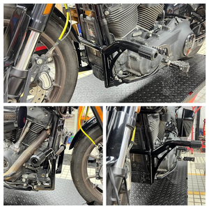 Barra de Protección Delantera para Motor para Harley Softail <span class=keywords><strong>Fat</strong></span> <span class=keywords><strong>Bob</strong></span> 114 <span class=keywords><strong>2018</strong></span> ~ 2024, Diseño Apto para Acrobacias, Estructura Soldada Confiable - Product Image 5