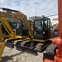 Mini-excavatrice d'occasion pas chère 305.5E2, excavatrice d'occasion du Japon, mini-excavatrice d'occasion Cat305.5E avec moteur et pompe