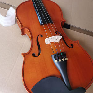 Viola de Madera Maciza Personalizada para Estudiantes con Tapa de Abeto y Fondo de Arce, Arco de Madera de Brasil - Pintado, Precio Económico - Product Image 4